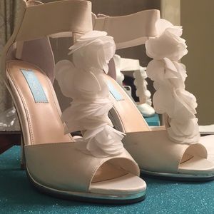 Betsy Johnson Bloom Ivory Wedding Sandal